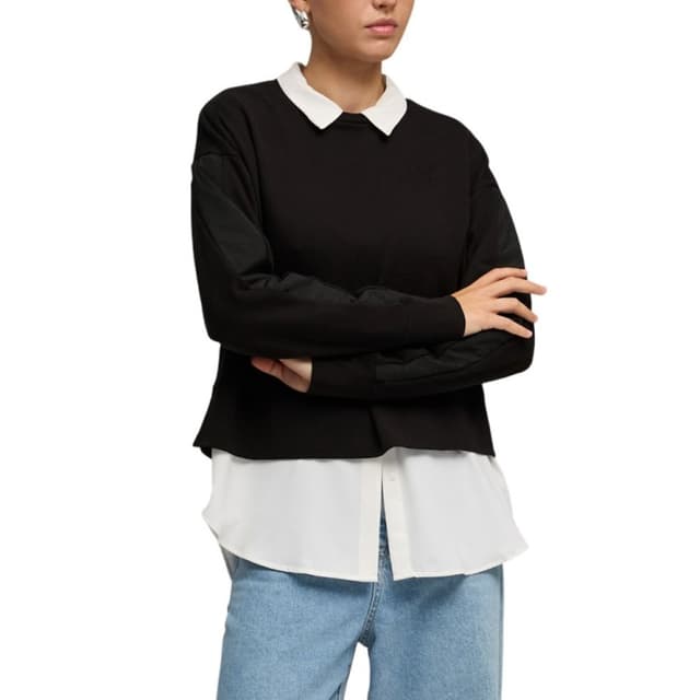 Толстовка жіноча Puma HER Relaxed Crew TR чорна 69188501
