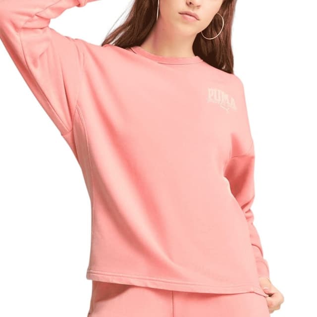 Толстовка женская Puma CLASS Comfort Crew коралловая 68503218