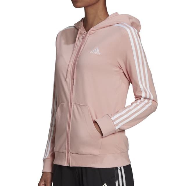 Толстовка жіноча Adidas W 3S Sj Fz Hd рожева HC9251 