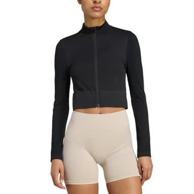 Футболка жіноча Adidas WE KNIT JKT чорна JX3900