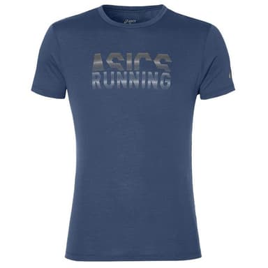 Футболка мужская Asics Graphic Ss Top синяя 141265-0793