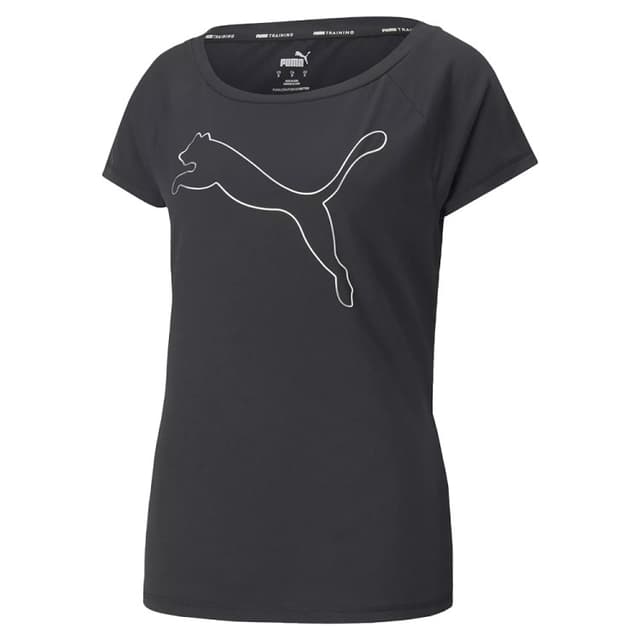 Футболка женская Puma Train Favorite Jersey Cat Tee черная 52242001