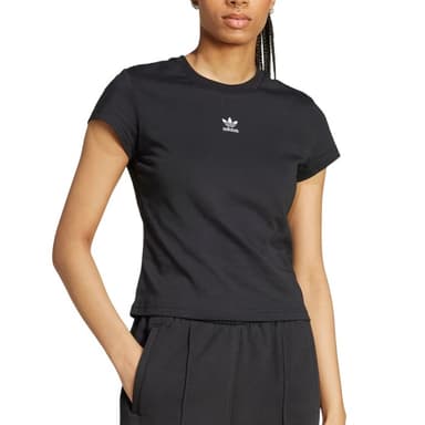 Футболка женская Adidas ESS SLIM TEE черная IW5707
