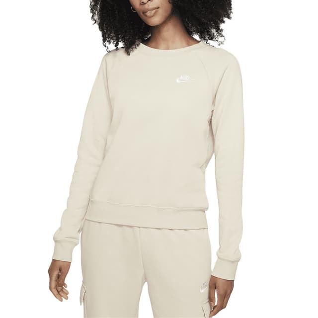 Толстовка жіноча Nike Sportswear Essential Women's Fleece Crew бежева BV4110-206 