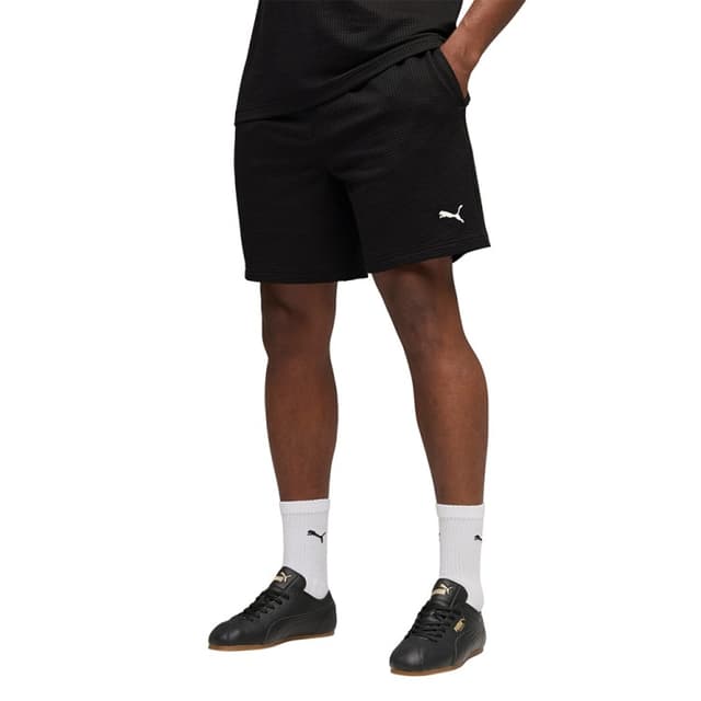 Шорты мужские Puma ESS ELEVATED Material Shorts 7" черные 69205701