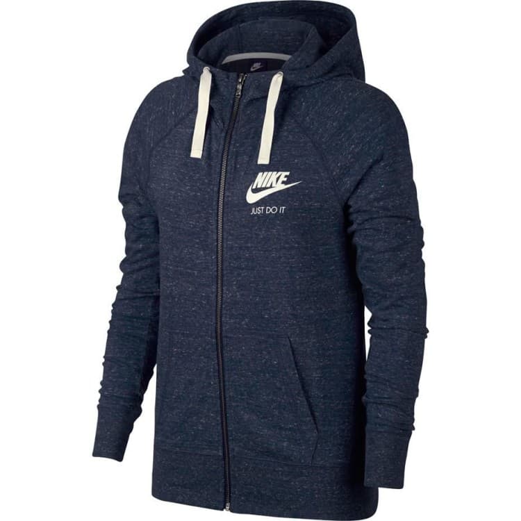 Толстовка женская Nike W NSW GYM VNTG FZ синяя 883729-451