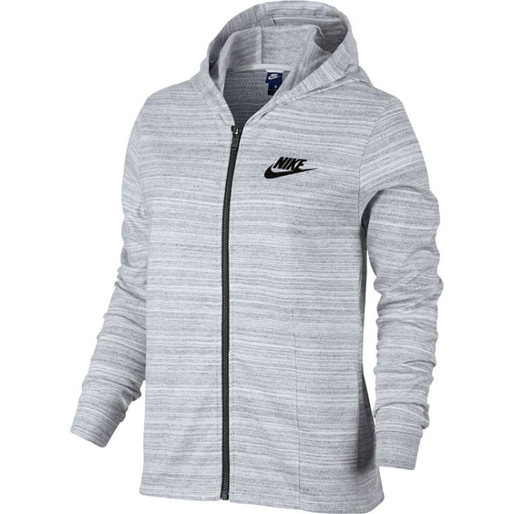 Толстовка женская Nike ADVANCE 15 FLEECE CAPE серая 837458-100