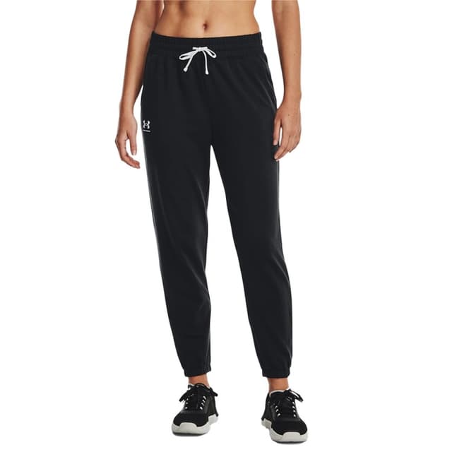 Брюки женские Under Armour Rival Terry Jogger черные 1369854-001