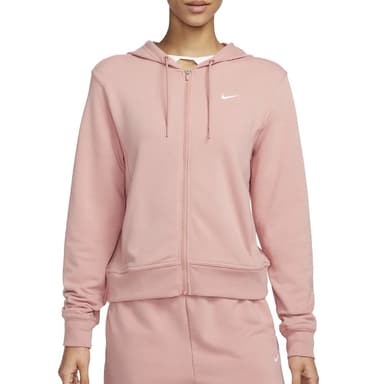 Толстовка жіноча Nike W NK ONE DF FZ HOODIE LBR рожева FB5198-618