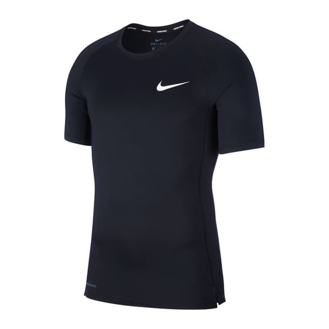 Футболка мужская Nike M Np Top Ss Tight черная BV5631-010