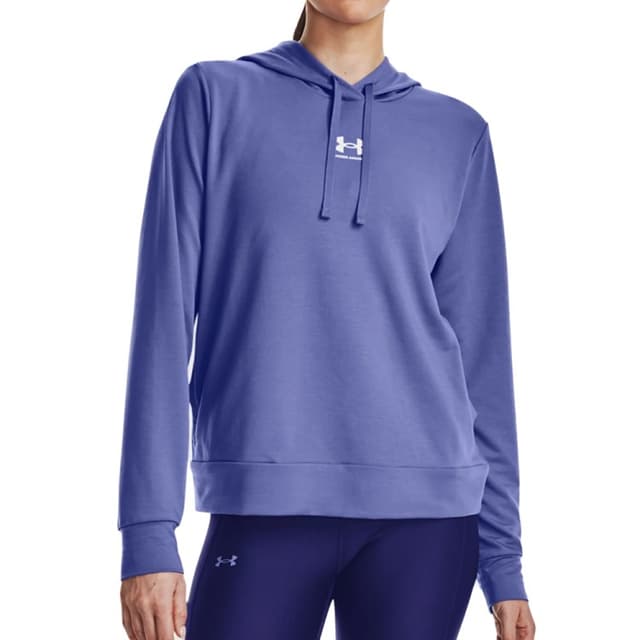 Толстовка жіноча Under Armour Rival Terry Hoodie блакитна 1369855-495