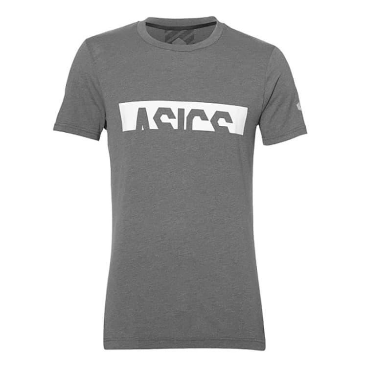 Футболка мужская Asics Graphic SS Top серая 153357-0903