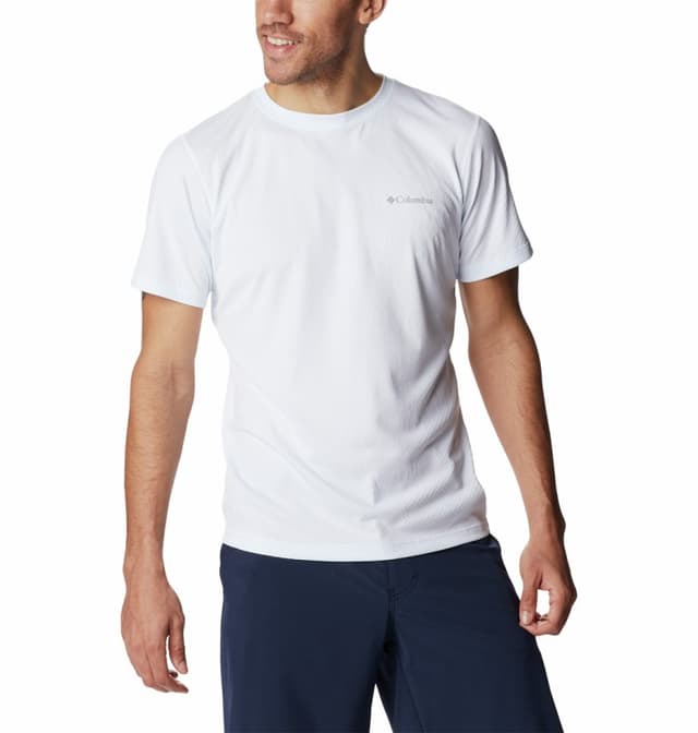 Футболка мужская Columbia ZERO RULES™ SHORT SLEEVE SHIRT белая 1533313-100