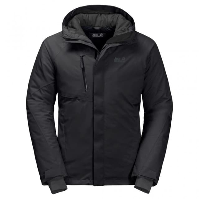 Пуховик синтетический мужской Jack Wolfskin черный 1111711-6000