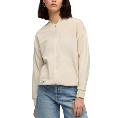 Толстовка женская Puma CLASS Relaxed Pinnacle Full-Zip Jacket TR молочная 68812887