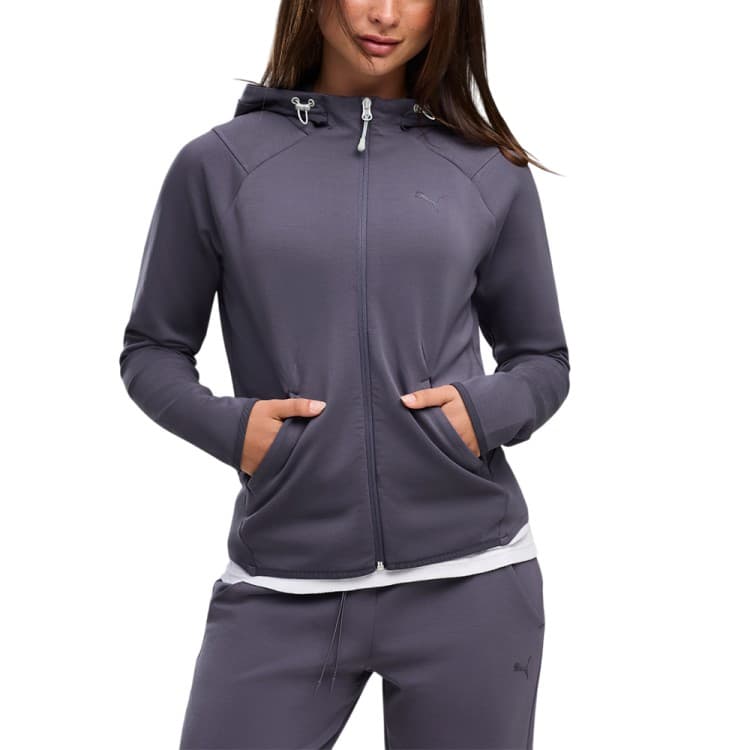 Толстовка жіноча Puma TECH SENSE Full-Zip Jacket DK фіолетова 69403935