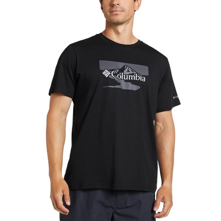 Футболка мужская Columbia Path Lake™ Graphic Tee II черная 1934811-021