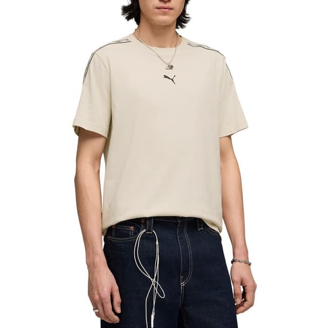 Футболка чоловіча Puma ESS TAPE Tee молочна 69169387