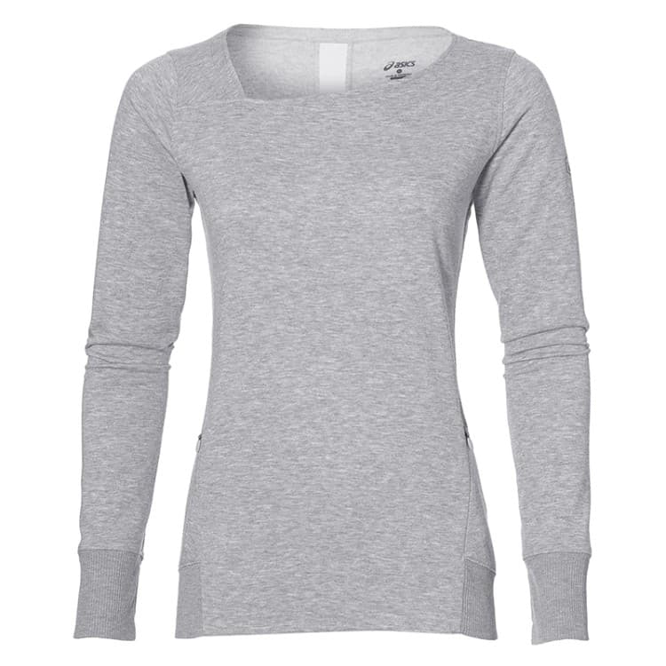 Толстовка женская Asics FuzeX Crew Top серая 146611-7007