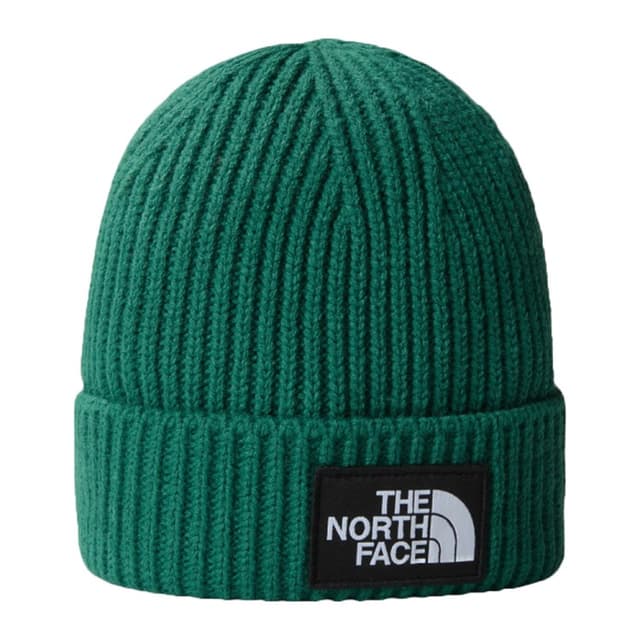 Шапка The North Face Logo Box Cuffed зелена NF0A3FJXNL11