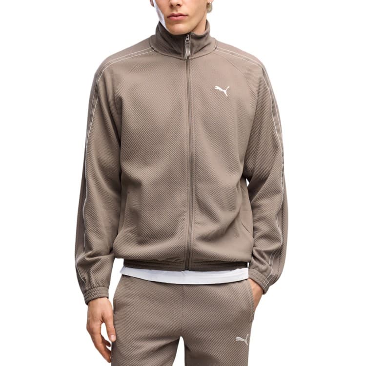 Толстовка чоловіча Puma CLASS Relaxed Material Track Jacket бежева 69429881