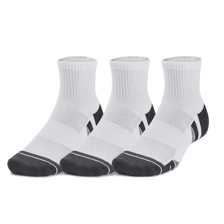 Носки  Under Armour UA Performance Cotton 3p Qtr белые 1379528-100