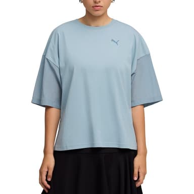 Футболка жіноча Puma HER Oversized Tee блакитна 69188347