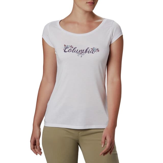 Футболка жіноча Columbia Shady Grove SS Tee біла 1885991-100
