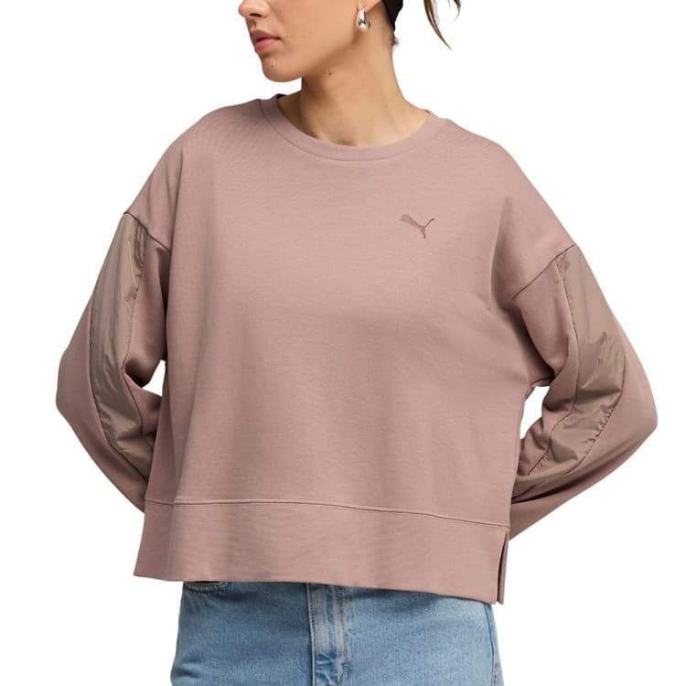 Толстовка жіноча Puma HER Relaxed Crew TR мокко 69188588