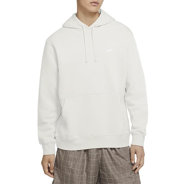 Толстовка мужская Nike Sportswear Club Fleece Pullover Hoodie белая BV2654-072