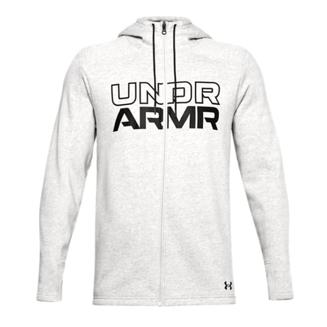 Толстовка чоловіча Under Armour UA BASELINE FULL ZIP HOODIE сіра 1356873-011