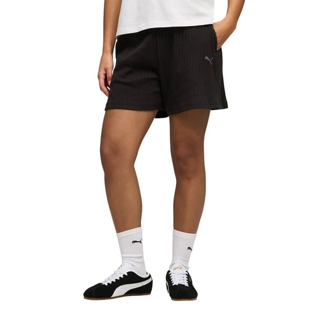 Шорты женские Puma HER High-Waist Shorts 5" черные 69239001