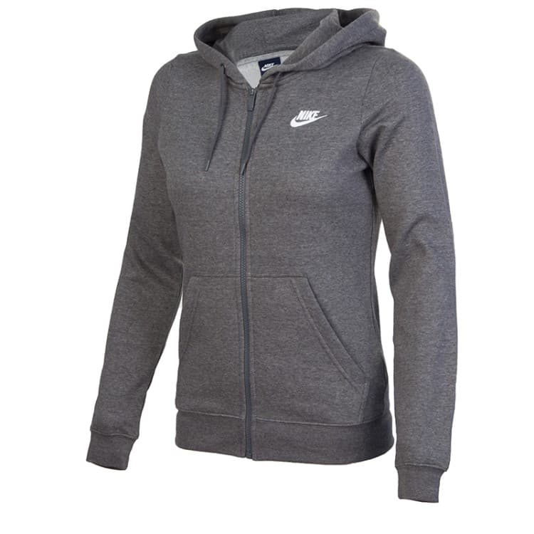 Толстовка женская Nike Dukserica W NSW FZ FLC серая 803638-071