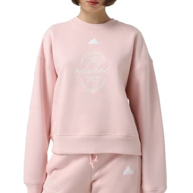 Толстовка женская Adidas W BLUV Q3 SWT розовая IY1455