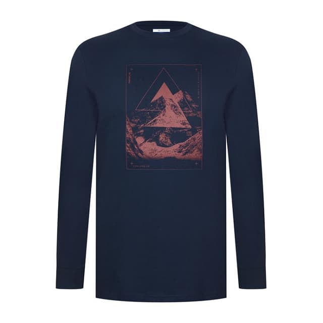 Футболка мужская Columbia Blue Reef™ LS Graphic Tee синяя 1937541-464