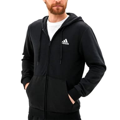 Толстовка чоловіча Adidas M Bl Ft Fz Hd чорна GK9044 