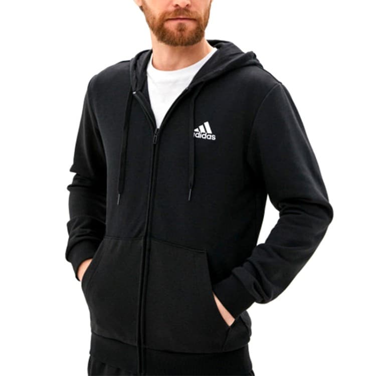 Толстовка мужская Adidas M Bl Ft Fz Hd черная GK9044