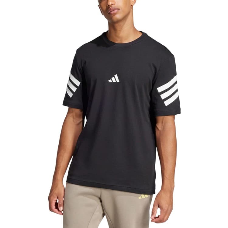 Футболка чоловіча Adidas M FI 3S REG T чорна JD4877