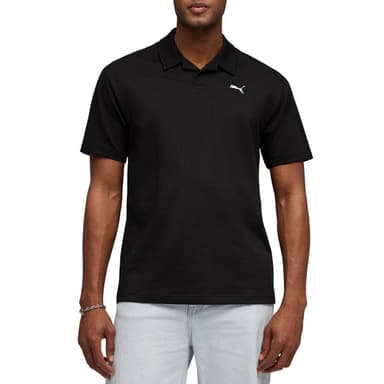 Футболка мужская Puma ESS ELEVATED Material Polo черная 69256001
