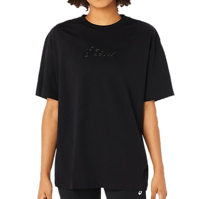 Футболка женская Asics LOGO TEE черная 2032C843-002