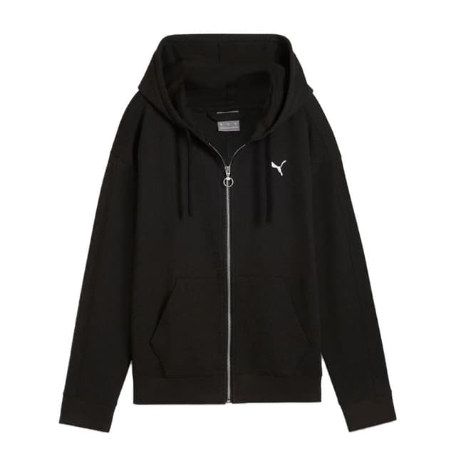 Толстовка жіноча Puma HER Full-Zip Hoodie чорна 68163101