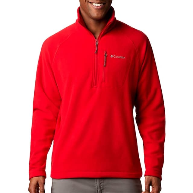 Толстовка мужская Columbia Fast Trek™ III Half Zip Fleece красная 1553511-614