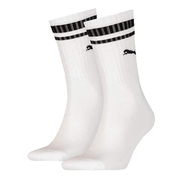 Носки Puma CREW HERITAGE STRIPE 2P UNISEX белые 90794402