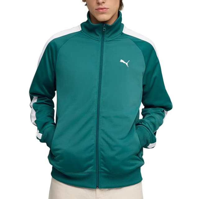 Толстовка чоловіча Puma ESS T7 Poly Track Jacket зелена 69246241