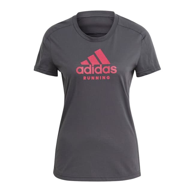 Жіноча футболка Adidas Run Logo Tee W сіра GJ6459 