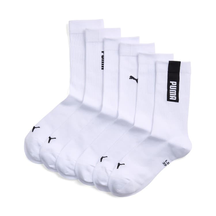 Носки Puma UNISEX LOGO CREW SOCK 3P белые 94756302