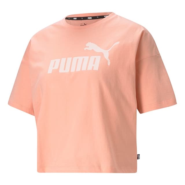 Футболка жіноча Puma Ess Cropped Logo Tee персикова 58686626 