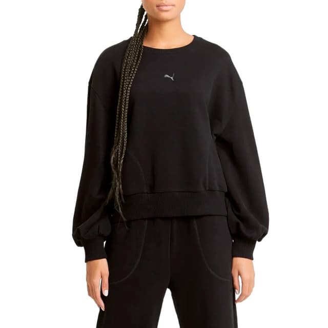 Толстовка жіночі Puma HER Crew чорна 58596601