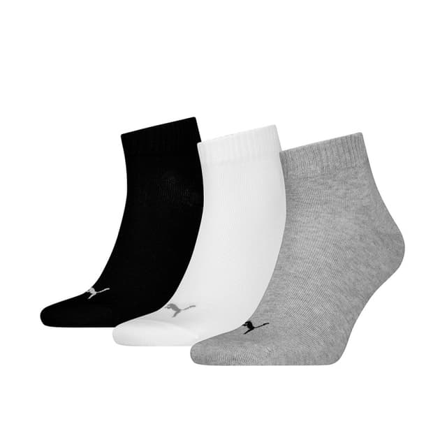 Носки Puma UNISEX QUARTER PLAIN 3P мультицвет 93858917
