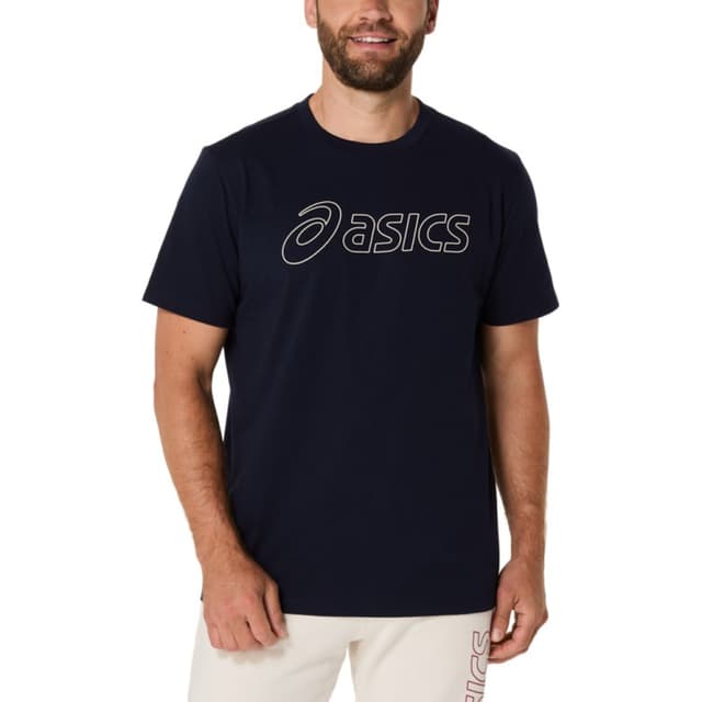 Футболка мужская Asics LOGO SS TEE темно-синяя 2031E188-403